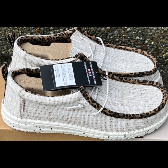 Hey Dude Shoes Womens White Pieced 